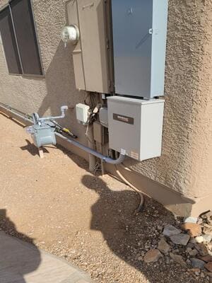 Generator installation project 19